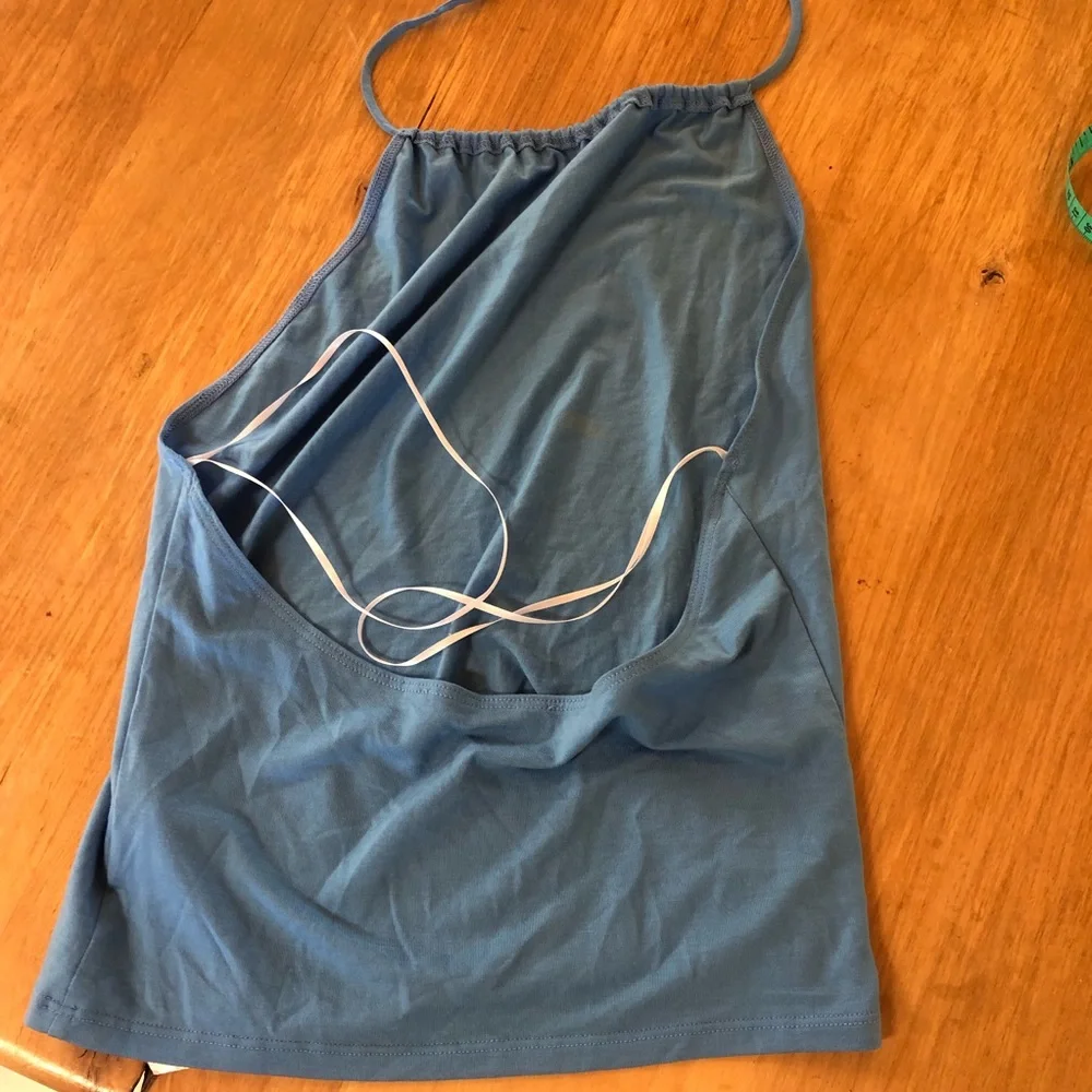 NWT reformation BAXTER TOP PARISIAN BLUE - Picture 5 of 6